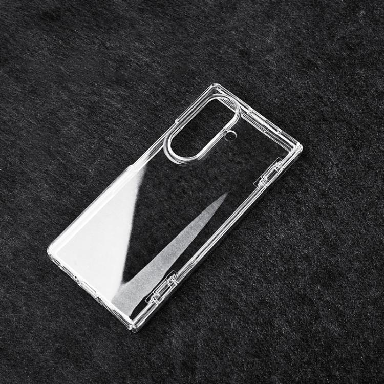Transparent PC Dual Axis Shockproof Phone Case, For Galaxy Z Fold8 Ultra 5G, For Samsung Galaxy Z Fold7 5G, For Samsung Galaxy Z Fold6