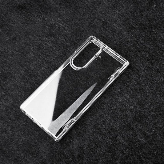 Transparent PC Dual Axis Shockproof Phone Case, For Galaxy Z Fold8 Ultra 5G, For Samsung Galaxy Z Fold7 5G, For Samsung Galaxy Z Fold6