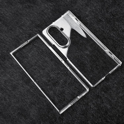 Transparent PC Dual Axis Shockproof Phone Case, For Galaxy Z Fold8 Ultra 5G, For Samsung Galaxy Z Fold7 5G, For Samsung Galaxy Z Fold6