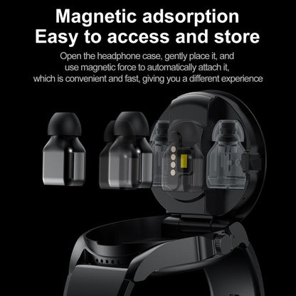 F36 1.46 inch TFT Color Screen 2 in 1 Bluetooth Earphone Smart Watch, Support Bluetooth Call / NFC