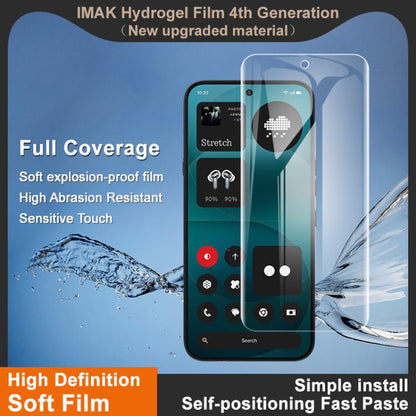 imak 4th Generation  Full Coverage Screen Hydrogel Film Protector, For Nothing Phone 4a Pro, For Nothing Phone 4a, For Nothing Phone 3a Lite, For Nothing Phone 3, For Nothing Phone 3a Pro / 3a