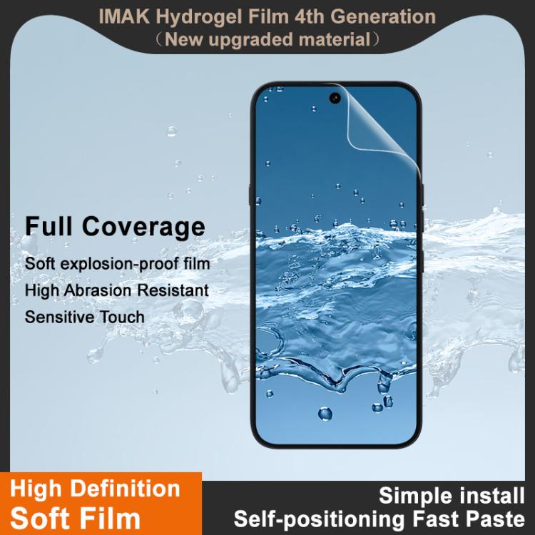 imak 4th Generation  Full Coverage Screen Hydrogel Film Protector, For Nothing Phone 4a Pro, For Nothing Phone 4a, For Nothing Phone 3a Lite, For Nothing Phone 3, For Nothing Phone 3a Pro / 3a