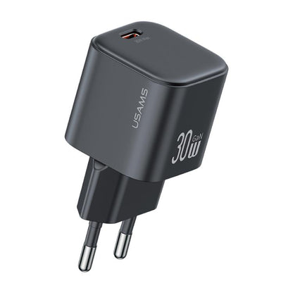 USAMS CC262 30W GaN USB-C / Type-C Port Mini Fast Charger, EU Plug
