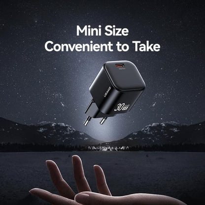 USAMS CC262 30W GaN USB-C / Type-C Port Mini Fast Charger, EU Plug