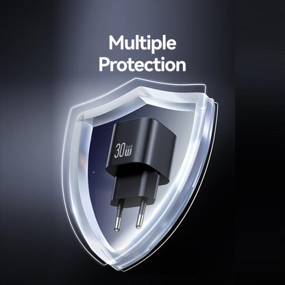 USAMS CC262 30W GaN USB-C / Type-C Port Mini Fast Charger, EU Plug