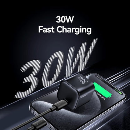 USAMS CC269 30W GaN USB-C / Type-C Port Mini Fast Charger, US Plug