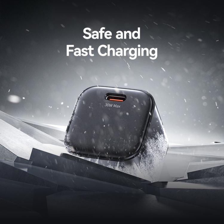 USAMS CC269 30W GaN USB-C / Type-C Port Mini Fast Charger, US Plug