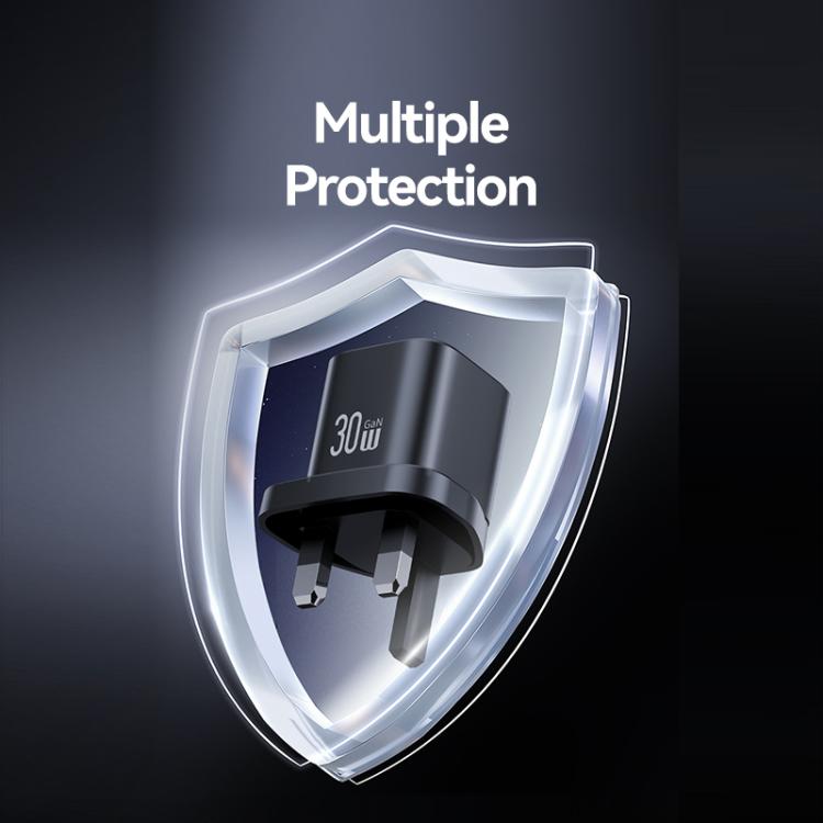 USAMS CC276 30W GaN USB-C / Type-C Port Mini Fast Charger, UK Plug