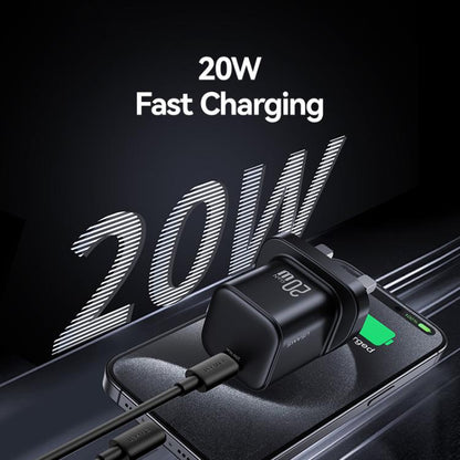USAMS CC274 20W GaN USB-C / Type-C Port Mini Fast Charger, UK Plug