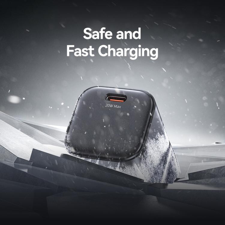 USAMS CC274 20W GaN USB-C / Type-C Port Mini Fast Charger, UK Plug
