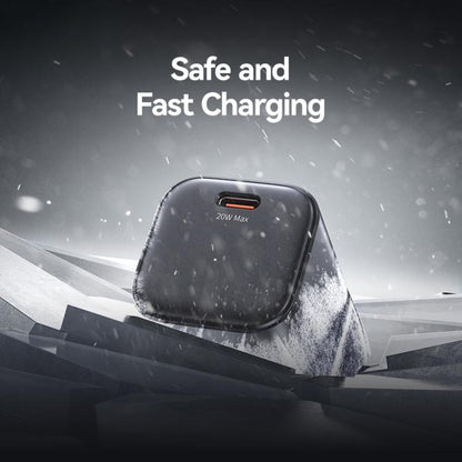 USAMS CC274 20W GaN USB-C / Type-C Port Mini Fast Charger, UK Plug