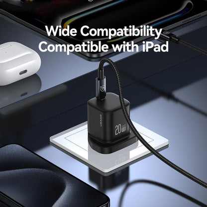 USAMS CC274 20W GaN USB-C / Type-C Port Mini Fast Charger, UK Plug