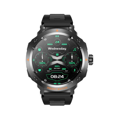 D13 Écouteurs Bluetooth 2 en 1 Montre connectée avec fonction d'appel, supporte les appels Bluetooth / NFC / surveillance de la santé, bracelet en silicone, bracelet en acier à 3 perles, bracelet en acier milanais
