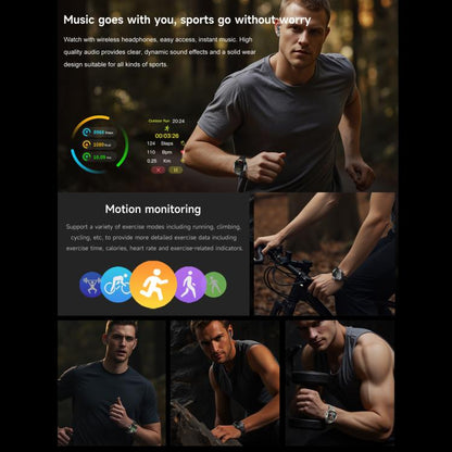 D13 Écouteurs Bluetooth 2 en 1 Montre connectée avec fonction d'appel, supporte les appels Bluetooth / NFC / surveillance de la santé, bracelet en silicone, bracelet en acier à 3 perles, bracelet en acier milanais