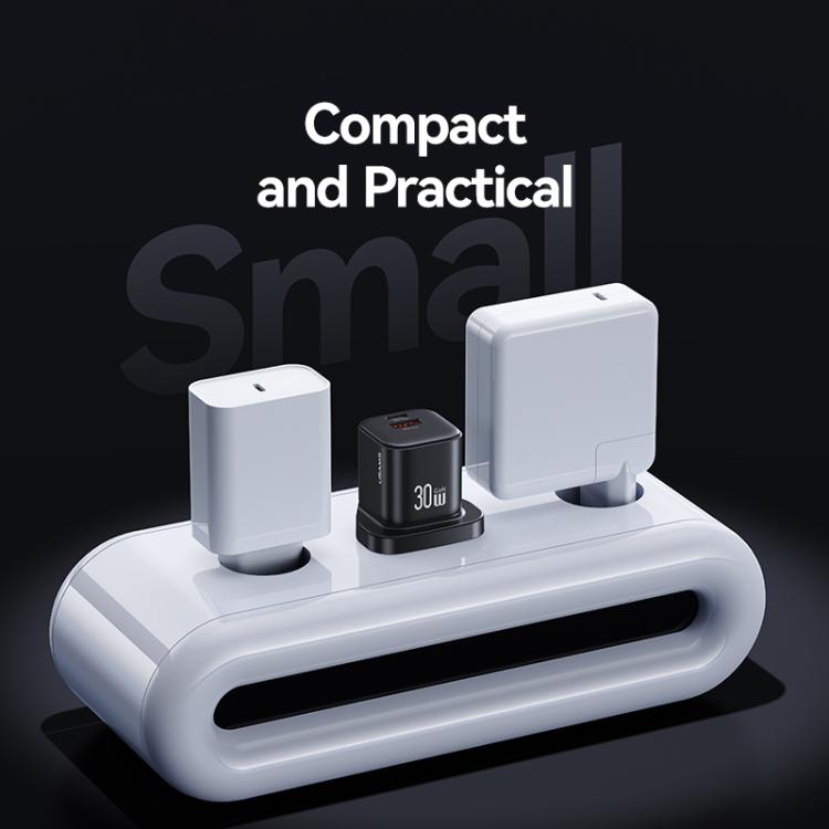 USAMS CC277 30W GaN USB-C / Type-C and USB Dual-port Mini Fast Charger, UK Plug