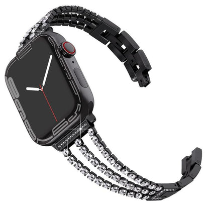 xDfind Three Diamond Metal Watch Band, For Apple Watch 42 / 44 / 45 / 46 / 49mm, For Apple Watch 38 / 40 / 41 / S10 42mm