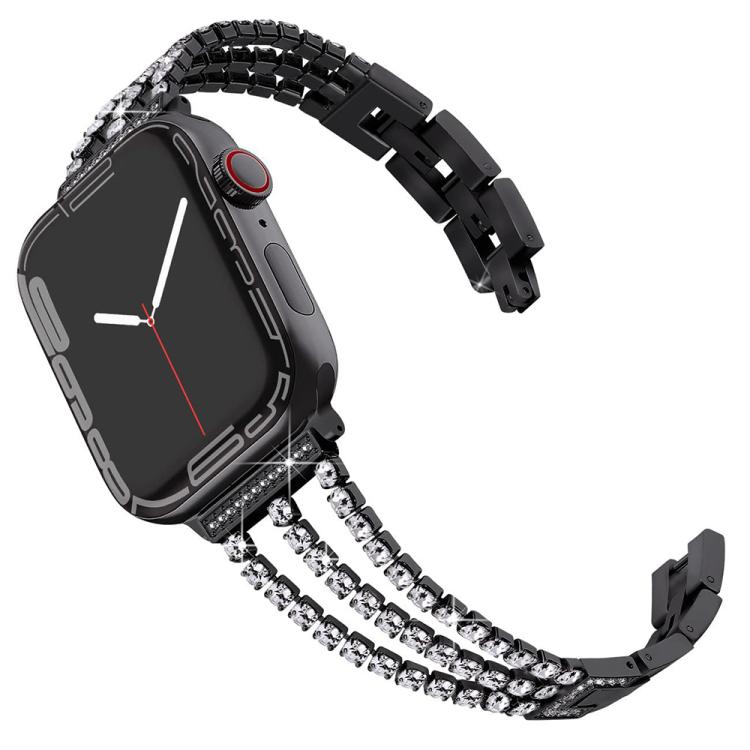 xDfind Three Diamond Metal Watch Band, For Apple Watch 42 / 44 / 45 / 46 / 49mm, For Apple Watch 38 / 40 / 41 / S10 42mm