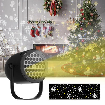 Snowflake Projection Lamp Film Pattern Holiday Atmosphere Light, Snowflake