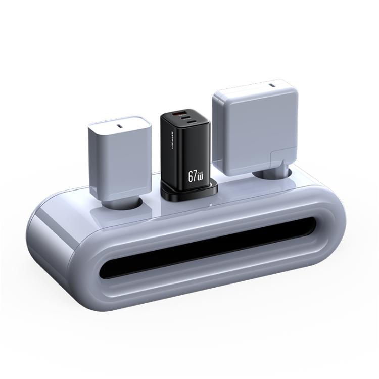 USAMS CC279 67W GaN USB and Dual Type-C Three-Port Fast Charger, UK Plug