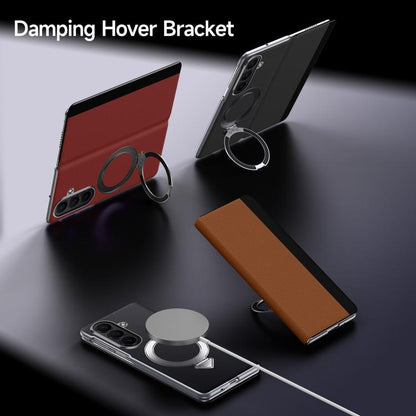 SULADA Smart View Window MagSafe Magnetic Holder Leather Phone Case, For Galaxy Z Fold8 Ultra 5G, For Galaxy Z Fold7 5G, For Galaxy Z Fold6