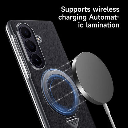 SULADA Smart View Window MagSafe Magnetic Holder Leather Phone Case, For Galaxy Z Fold8 Ultra 5G, For Galaxy Z Fold7 5G, For Galaxy Z Fold6