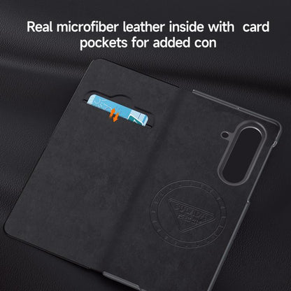 SULADA Smart View Window MagSafe Magnetic Holder Leather Phone Case, For Galaxy Z Fold8 Ultra 5G, For Galaxy Z Fold7 5G, For Galaxy Z Fold6