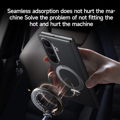 SULADA Smart View Window MagSafe Magnetic Holder Leather Phone Case, For Galaxy Z Fold8 Ultra 5G, For Galaxy Z Fold7 5G, For Galaxy Z Fold6