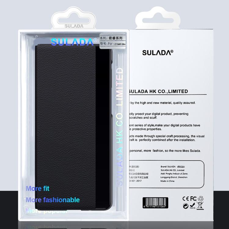 SULADA Smart View Window MagSafe Magnetic Holder Leather Phone Case, For Galaxy Z Fold8 Ultra 5G, For Galaxy Z Fold7 5G, For Galaxy Z Fold6