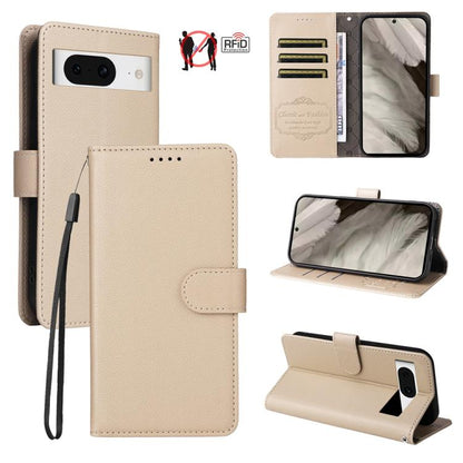 Litchi Texture RFID Blocking 3-Card Wallet Leather Phone Case, For Google Pixel 11 Pro XL, For Google Pixel 11 / Pixel 11 Pro, For Google Pixel 10a, For Google Pixel 9 Pro XL / 10 Pro XL, For Google Pixel 9 / 9 Pro / 10 / 10 Pro, For Google Pixel 9a   ...