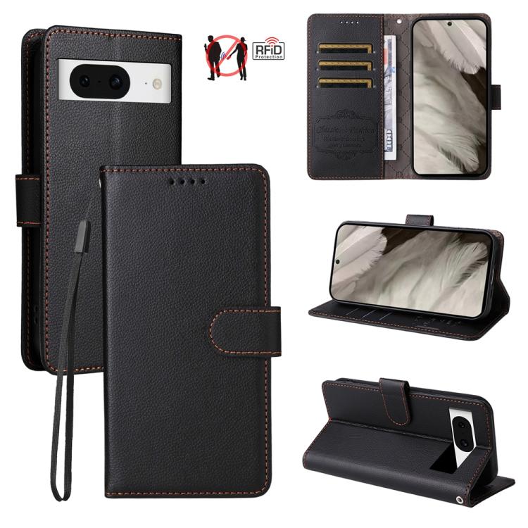 Litchi Texture RFID Blocking 3-Card Wallet Leather Phone Case, For Google Pixel 11 Pro XL, For Google Pixel 11 / Pixel 11 Pro, For Google Pixel 10a, For Google Pixel 9 Pro XL / 10 Pro XL, For Google Pixel 9 / 9 Pro / 10 / 10 Pro, For Google Pixel 9a   ...