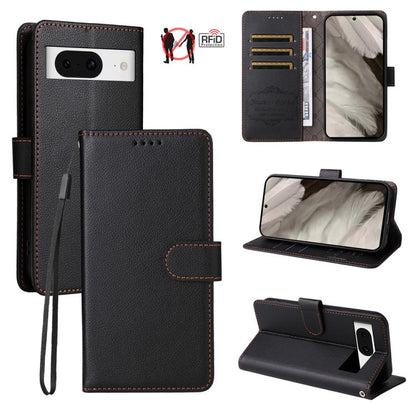 Litchi Texture RFID Blocking 3-Card Wallet Leather Phone Case, For Google Pixel 11 Pro XL, For Google Pixel 11 / Pixel 11 Pro, For Google Pixel 10a, For Google Pixel 9 Pro XL / 10 Pro XL, For Google Pixel 9 / 9 Pro / 10 / 10 Pro, For Google Pixel 9a   ...