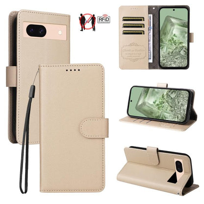 Litchi Texture RFID Blocking 3-Card Wallet Leather Phone Case, For Google Pixel 11 Pro XL, For Google Pixel 11 / Pixel 11 Pro, For Google Pixel 10a, For Google Pixel 9 Pro XL / 10 Pro XL, For Google Pixel 9 / 9 Pro / 10 / 10 Pro, For Google Pixel 9a   ...