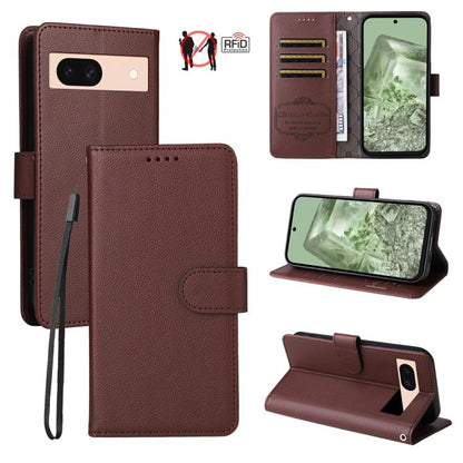 Litchi Texture RFID Blocking 3-Card Wallet Leather Phone Case, For Google Pixel 11 Pro XL, For Google Pixel 11 / Pixel 11 Pro, For Google Pixel 10a, For Google Pixel 9 Pro XL / 10 Pro XL, For Google Pixel 9 / 9 Pro / 10 / 10 Pro, For Google Pixel 9a   ...