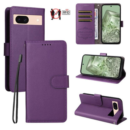 Litchi Texture RFID Blocking 3-Card Wallet Leather Phone Case, For Google Pixel 11 Pro XL, For Google Pixel 11 / Pixel 11 Pro, For Google Pixel 10a, For Google Pixel 9 Pro XL / 10 Pro XL, For Google Pixel 9 / 9 Pro / 10 / 10 Pro, For Google Pixel 9a   ...