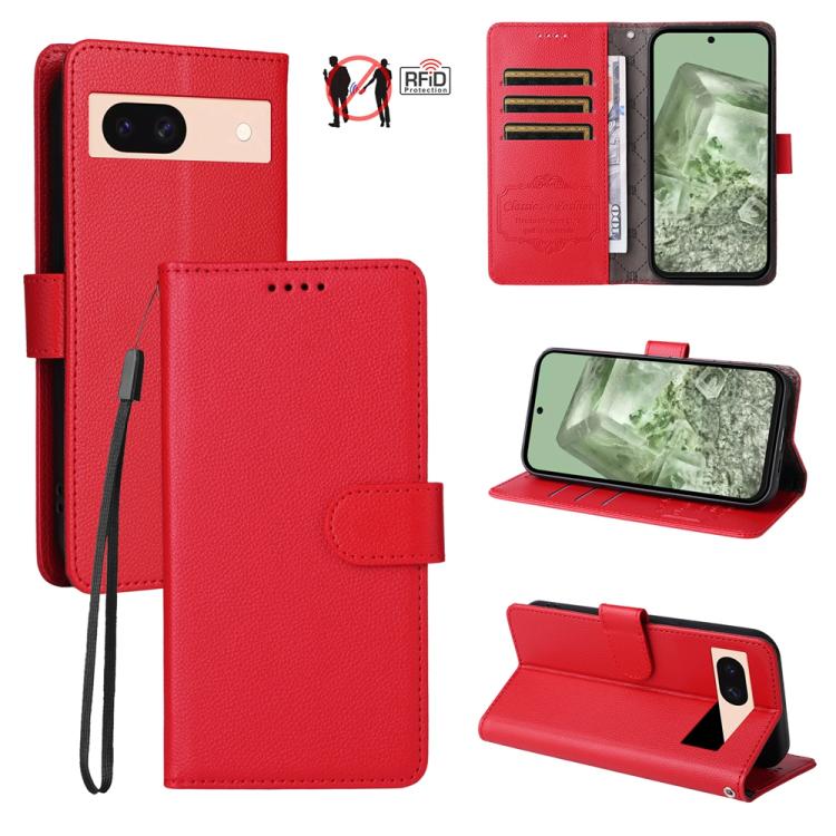 Litchi Texture RFID Blocking 3-Card Wallet Leather Phone Case, For Google Pixel 11 Pro XL, For Google Pixel 11 / Pixel 11 Pro, For Google Pixel 10a, For Google Pixel 9 Pro XL / 10 Pro XL, For Google Pixel 9 / 9 Pro / 10 / 10 Pro, For Google Pixel 9a   ...