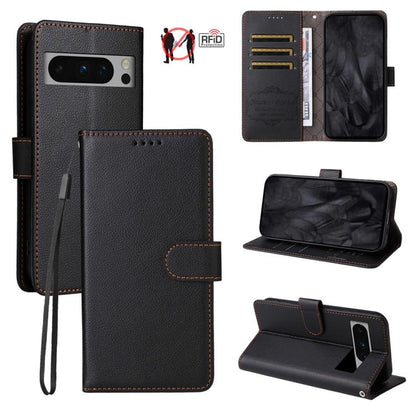 Litchi Texture RFID Blocking 3-Card Wallet Leather Phone Case, For Google Pixel 11 Pro XL, For Google Pixel 11 / Pixel 11 Pro, For Google Pixel 10a, For Google Pixel 9 Pro XL / 10 Pro XL, For Google Pixel 9 / 9 Pro / 10 / 10 Pro, For Google Pixel 9a   ...
