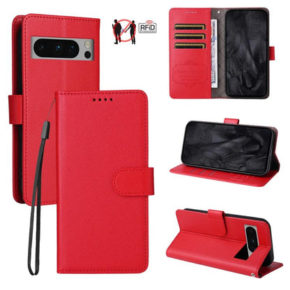 Litchi Texture RFID Blocking 3-Card Wallet Leather Phone Case, For Google Pixel 11 Pro XL, For Google Pixel 11 / Pixel 11 Pro, For Google Pixel 10a, For Google Pixel 9 Pro XL / 10 Pro XL, For Google Pixel 9 / 9 Pro / 10 / 10 Pro, For Google Pixel 9a   ...
