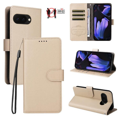 Litchi Texture RFID Blocking 3-Card Wallet Leather Phone Case, For Google Pixel 11 Pro XL, For Google Pixel 11 / Pixel 11 Pro, For Google Pixel 10a, For Google Pixel 9 Pro XL / 10 Pro XL, For Google Pixel 9 / 9 Pro / 10 / 10 Pro, For Google Pixel 9a   ...