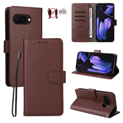 Litchi Texture RFID Blocking 3-Card Wallet Leather Phone Case, For Google Pixel 11 Pro XL, For Google Pixel 11 / Pixel 11 Pro, For Google Pixel 10a, For Google Pixel 9 Pro XL / 10 Pro XL, For Google Pixel 9 / 9 Pro / 10 / 10 Pro, For Google Pixel 9a   ...