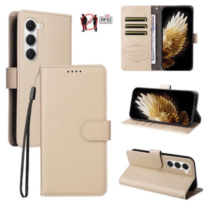 Litchi Texture RFID Blocking 3-Card Wallet Leather Phone Case, For Tecno Spark 40 5G / Spark Go 5G 2025, For Tecno Spark 40C, For Tecno Pova 7 Pro 5G, For Tecno Pova 7 5G, For Tecno Spark 40 Pro+ 4G, For Tecno Spark 40 Pro 4G, For Tecno Spark 40 4G    ...
