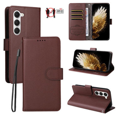 Litchi Texture RFID Blocking 3-Card Wallet Leather Phone Case, For Tecno Spark 40 5G / Spark Go 5G 2025, For Tecno Spark 40C, For Tecno Pova 7 Pro 5G, For Tecno Pova 7 5G, For Tecno Spark 40 Pro+ 4G, For Tecno Spark 40 Pro 4G, For Tecno Spark 40 4G    ...