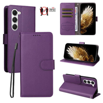 Litchi Texture RFID Blocking 3-Card Wallet Leather Phone Case, For Tecno Spark 40 5G / Spark Go 5G 2025, For Tecno Spark 40C, For Tecno Pova 7 Pro 5G, For Tecno Pova 7 5G, For Tecno Spark 40 Pro+ 4G, For Tecno Spark 40 Pro 4G, For Tecno Spark 40 4G    ...