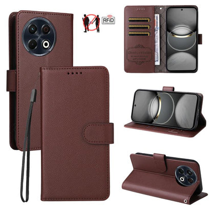 Litchi Texture RFID Blocking 3-Card Wallet Leather Phone Case, For Tecno Spark 40 5G / Spark Go 5G 2025, For Tecno Spark 40C, For Tecno Pova 7 Pro 5G, For Tecno Pova 7 5G, For Tecno Spark 40 Pro+ 4G, For Tecno Spark 40 Pro 4G, For Tecno Spark 40 4G    ...