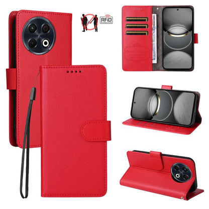 Litchi Texture RFID Blocking 3-Card Wallet Leather Phone Case, For Tecno Spark 40 5G / Spark Go 5G 2025, For Tecno Spark 40C, For Tecno Pova 7 Pro 5G, For Tecno Pova 7 5G, For Tecno Spark 40 Pro+ 4G, For Tecno Spark 40 Pro 4G, For Tecno Spark 40 4G    ...