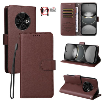 Litchi Texture RFID Blocking 3-Card Wallet Leather Phone Case, For Tecno Spark 40 5G / Spark Go 5G 2025, For Tecno Spark 40C, For Tecno Pova 7 Pro 5G, For Tecno Pova 7 5G, For Tecno Spark 40 Pro+ 4G, For Tecno Spark 40 Pro 4G, For Tecno Spark 40 4G    ...