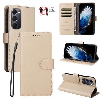 Litchi Texture RFID Blocking 3-Card Wallet Leather Phone Case, For Tecno Spark 40 5G / Spark Go 5G 2025, For Tecno Spark 40C, For Tecno Pova 7 Pro 5G, For Tecno Pova 7 5G, For Tecno Spark 40 Pro+ 4G, For Tecno Spark 40 Pro 4G, For Tecno Spark 40 4G    ...