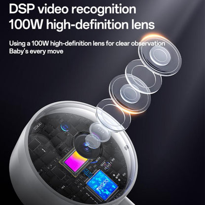 Yesido KM26 3.5 inch TFT screen 2.4G Baby Monitor Care Camera, Plug: UK Plug, KM26