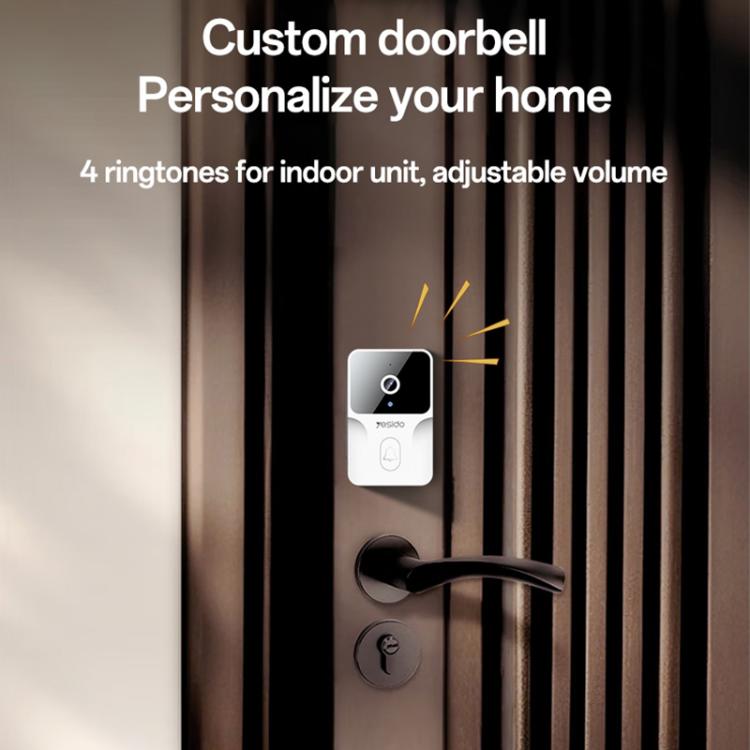 Yesido KM27 Sonnette Interphone Vidéo Sans Fil 2.4G avec Écran TFT 4.3 pouces