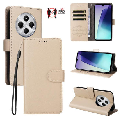 Litchi Texture RFID Blocking 3-Card Wallet Leather Phone Case, For Redmi K80 / Poco F7 Pro, For Redmi 14C 4G / 5G / 14R / Poco M7, For Redmi Note 14 4G Global 164.84mm, For Redmi Note 14 Pro 5G / 14 Pro+ 5G, For Redmi Turbo 4 5G / Poco X7 Pro 5G       ...