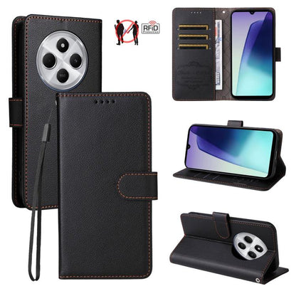 Litchi Texture RFID Blocking 3-Card Wallet Leather Phone Case, For Redmi K80 / Poco F7 Pro, For Redmi 14C 4G / 5G / 14R / Poco M7, For Redmi Note 14 4G Global 164.84mm, For Redmi Note 14 Pro 5G / 14 Pro+ 5G, For Redmi Turbo 4 5G / Poco X7 Pro 5G       ...